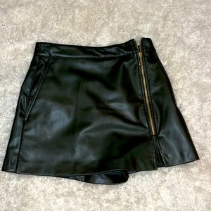 Zara leather skort